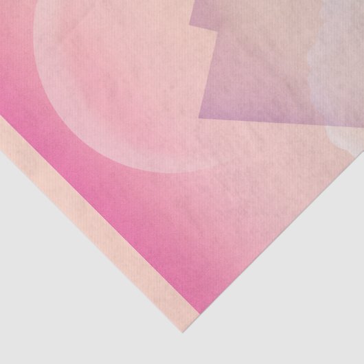 Dromerige Pastel Berglandschap Tissuepapier (Detail)