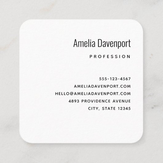 Dromerige Pastel Berglandschap Vierkante Visitekaartje (Achterkant)