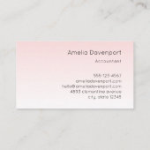 Dromerige Pastel Berglandschap Visitekaartje (Achterkant)