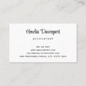 Dromerige Pastel Berglandschap Visitekaartje (Achterkant)