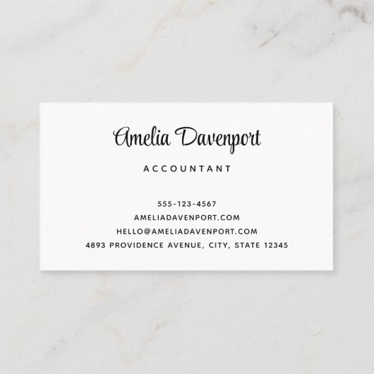 Dromerige Pastel Berglandschap Visitekaartje (Achterkant)