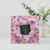 Dromerige Pastel Bloom zwangerschapsaankondiging Kaart (Staand voorkant)