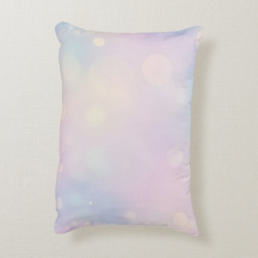 Dromerige pastel bokeh achtergrond accent kussen (Achterkant (Verticaal))