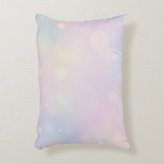 Dromerige pastel bokeh achtergrond accent kussen (Voorkant(Verticaal))