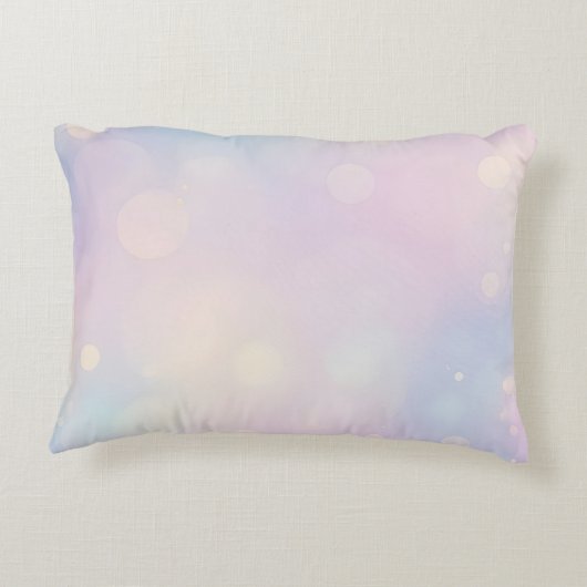 Dromerige pastel bokeh achtergrond accent kussen (Achterkant)