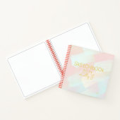 Dromerige Pastel Brushstrokes Persoonlijke Schetsb Notitieboek (Binnen)
