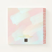 Dromerige Pastel Brushstrokes Persoonlijke Schetsb Notitieboek (Achterkant)