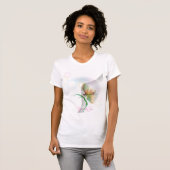 Dromerige Pastel Butterfly Abstract T-shirt (Voorkant volledig)