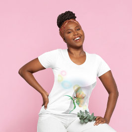 Dromerige Pastel Butterfly Abstract T-shirt