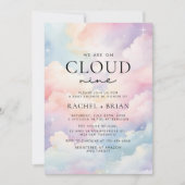 Dromerige Pastel Cloud Nine Baby shower Kaart (Voorkant)