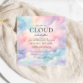 Dromerige Pastel Cloud Nine Baby shower Kaart