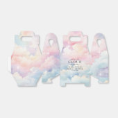 Dromerige Pastel Cloud Nine Bruiloftsborrel  Bedankdoosjes (Uitgevouwen)