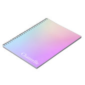 Dromerige Pastel Esthetische Spiraal Notebook Notitieboek (Linkerzijde)