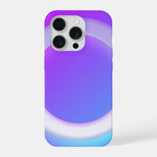 Dromerige Pastel Gloei Ring Telefoon Sticker iPhone Hoesje (Achterkant)