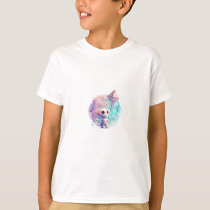 Dromerige Pastel Kitten Kite Vliegende Kinderen T-shirt