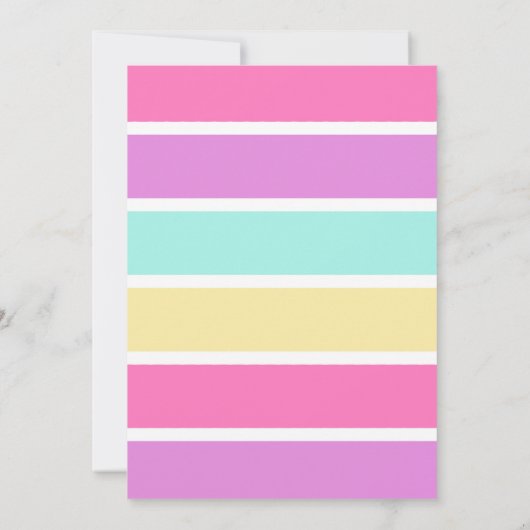 Dromerige Pastel Mint Party Kaart (Achterkant)