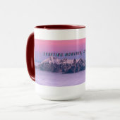 Dromerige pastel Mountain Art Mok (Voorkant links)