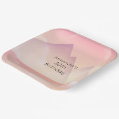 Dromerige Pastel Mountain Landschap Verjaardag Papieren Bordje (Gebogen)