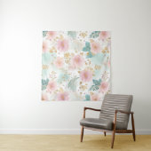 Dromerige Pastel Muurkunst Vrouw Wandkleed (In Situ (horizontaal))