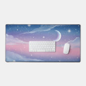 Dromerige Pastel Nachtelijke Hemel Bureaumat (Keyboard & Muis)