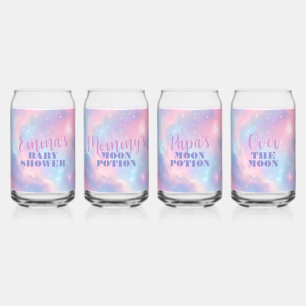 Dromerige Pastel Roze Blauwe Kosmische Sterrenheme Blikvorm Glas