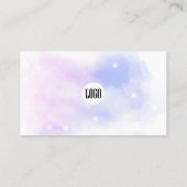 Dromerige Pastel Sky Splash Business bedankkaart Visitekaartje (Achterkant)
