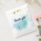 dromerige pastel sky splash business dank u gunst bedankzakje (Gezegeld)