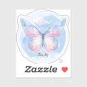 Dromerige Pastel Vlinder Sticker | Zachte Esthetie (Vel)