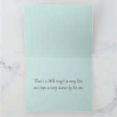 Dromerige Pastel vuurtoren bij het Zee Bedankkaart (Binnen)