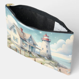 Dromerige Pastel vuurtoren bij het Zee Etui