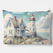 Dromerige Pastel vuurtoren bij het Zee Etui (Achterkant)