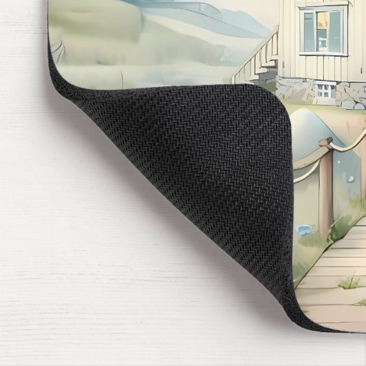 Dromerige Pastel vuurtoren bij het Zee Muismat (Hoek)