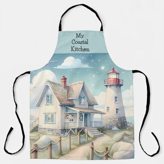 Dromerige Pastel vuurtoren bij het Zee Schort (Voorkant)