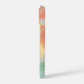 Dromerige pastel waterverf abstract iphone 15 hoes case (Linkerkant)