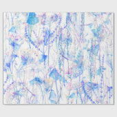 Dromerige pastelbloem cadeaupapier (Vlak)