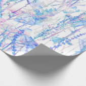 Dromerige pastelbloem cadeaupapier (Hoek)