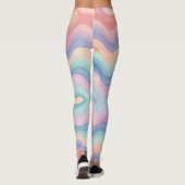 Dromerige pastelgradiënt Leggings (Achterkant)
