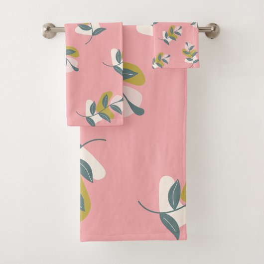 Dromerige pastelkleuren en natuur bad handdoek (Insitu)