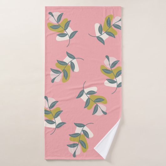 Dromerige pastelkleuren en natuur bad handdoek (Badhanddoek)