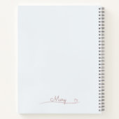 Dromerige pastelwereld spiraalpatroon notitieboek (Achterkant)