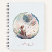 Dromerige pastelwereld spiraalpatroon notitieboek (Voorkant)