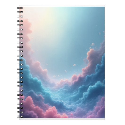 Dromerige Pastelwolken Notitieboek (Voorkant)