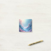 Dromerige Pastelwolken Post-it® Notes (Op bureau)
