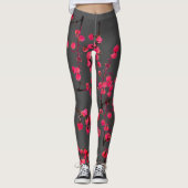 Dromerige Peperboom Roze Vruchten Leggings (Voorkant)
