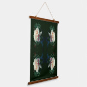 Dromerige perzik Roos Abstract Hangend Wandkleed (Gebogen)