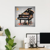 Dromerige Pianodromen Poster (Thuiskantoor)
