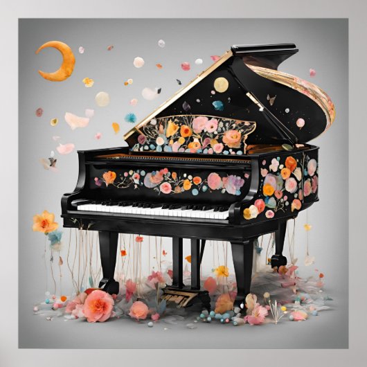 Dromerige Pianodromen Poster (Voorkant)