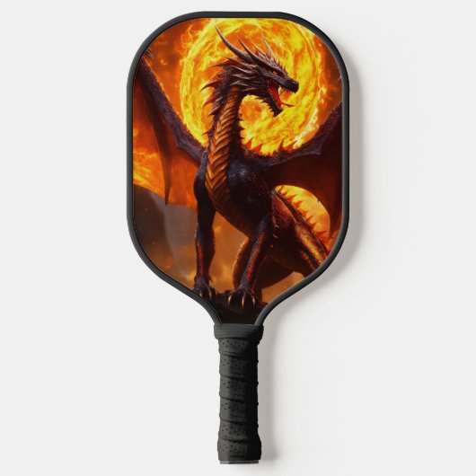 Dromerige Pickleball met Dragon Watercolor Art Paddle (Voorkant)