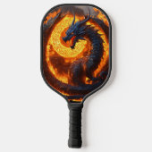 Dromerige Pickleball met Dragon Watercolor Art Paddle (Achterkant)