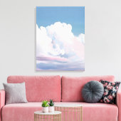 Dromerige Pink Cloudscape Canvas Afdruk (Insitu (Woonkamer))